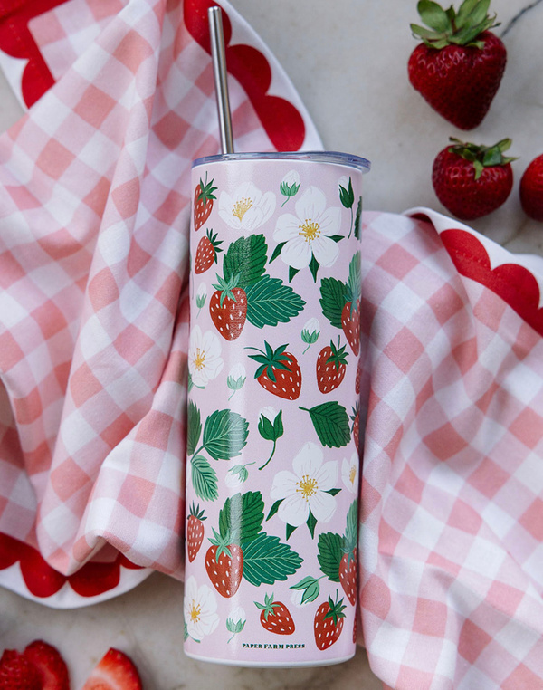 Strawberry Patch Tumbler, 1 of 6