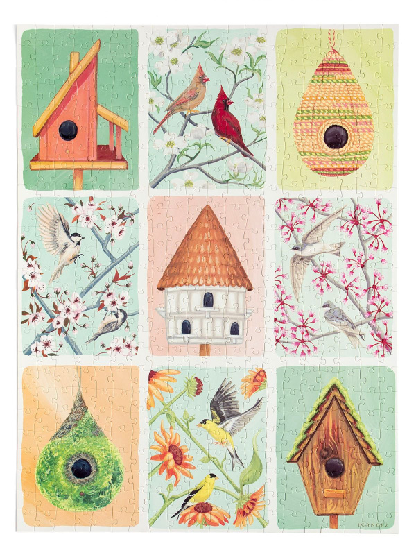 Home Tweet Home Birdhouses Grid - 500 Piece Jigsaw Puzzle, 4 of 7