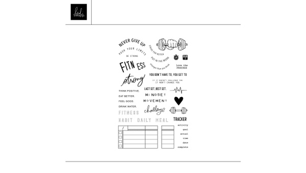 Digital 4×6 Fitness Update Stamp Set, 1 of 1