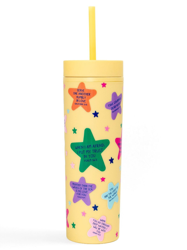 Bible Verses & Stars Faith-Inspired 16oz Acrylic Tumbler, 2 of 4