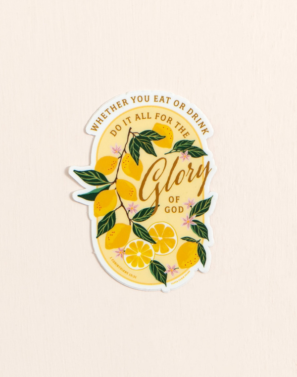 Lemon Faith Decal Sticker, 1 of 4