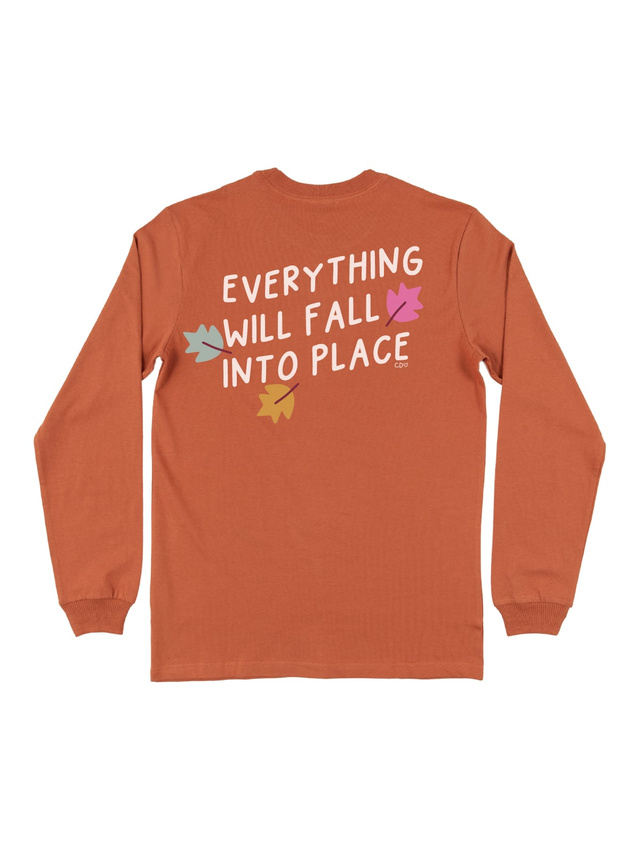 Everything Will Fall Into Place Long-Sleeve Tee - Yam, 4 of 5