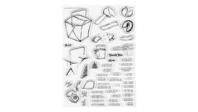 Stamp Set : 6×8 Fortune Cookies, 1 of 3