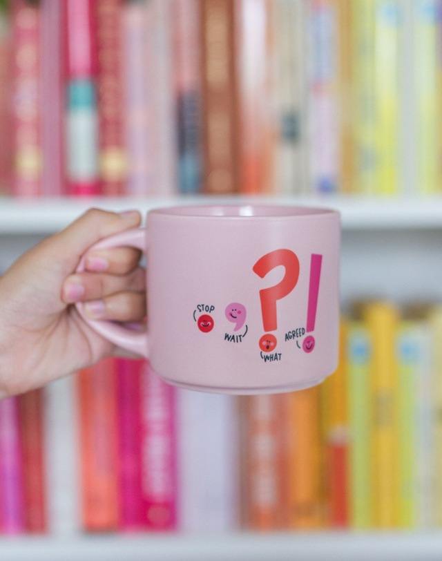 Punctuation Large Ceramic Mug, 1 of 4