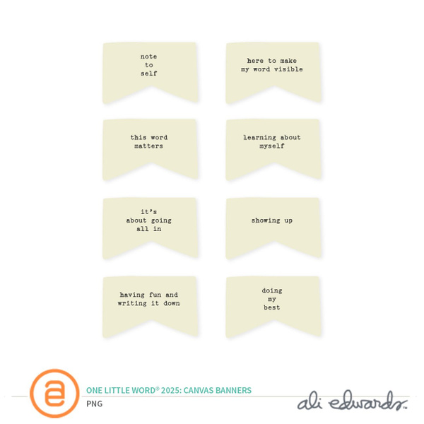 One Little Word® 2025 Digital Canvas Banners, 1 of 1