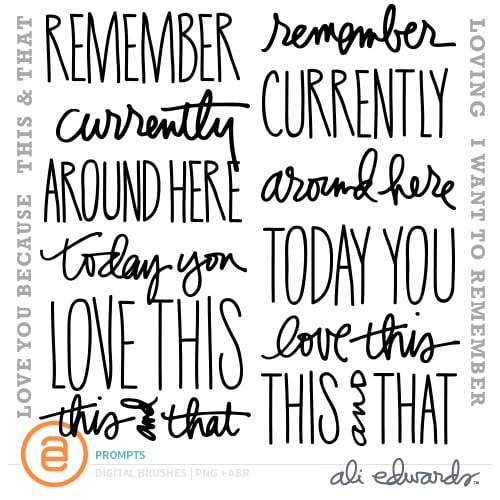 Prompts Digital Story Stamps™, 1 of 9