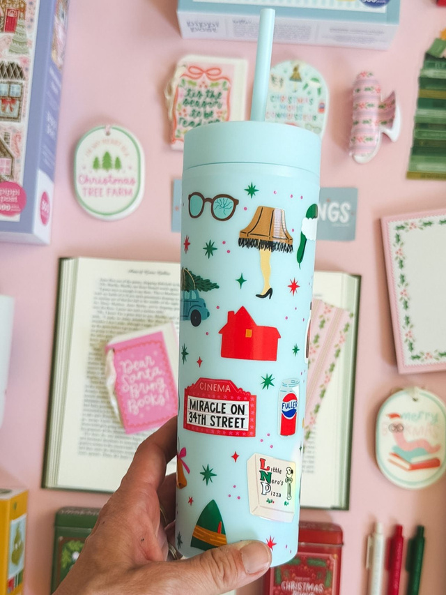 Christmas Movie Favorites 16oz Skinny Acrylic Tumbler - Mint, 2 of 4