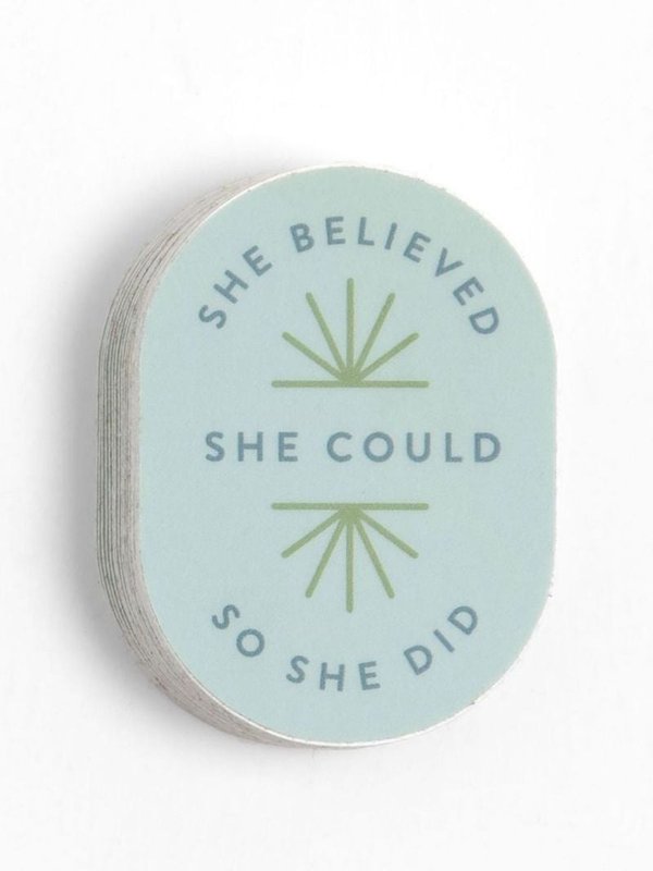 She Believed She Could Decal Sticker, 1 of 3
