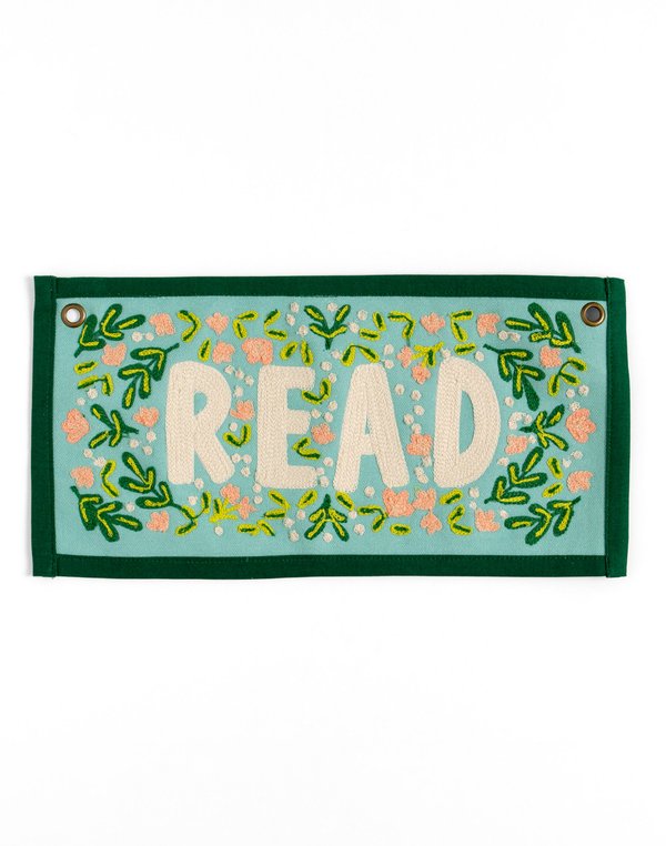 Read Embroidered Canvas Banner, 2 of 4