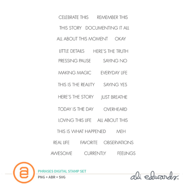 Phrases Digital Stamp Set, 1 of 1