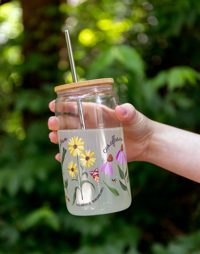 Wildflower Botanicals 16oz Glass Can, 3 of 3