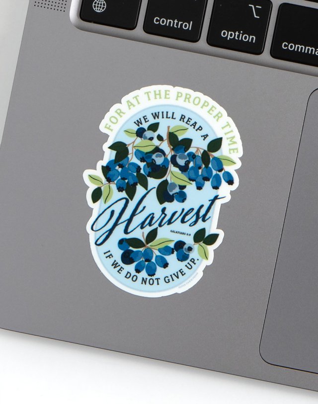 Blueberry Faith Decal Sticker, 2 of 3