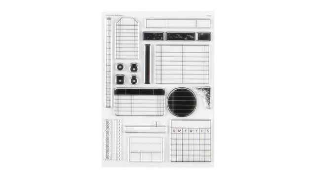 Stamp Set : 6×8 Charts and Grids, 1 of 6