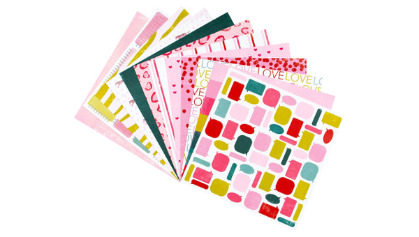 Dear Valentine 12×12 Paper Pack, 1 of 2