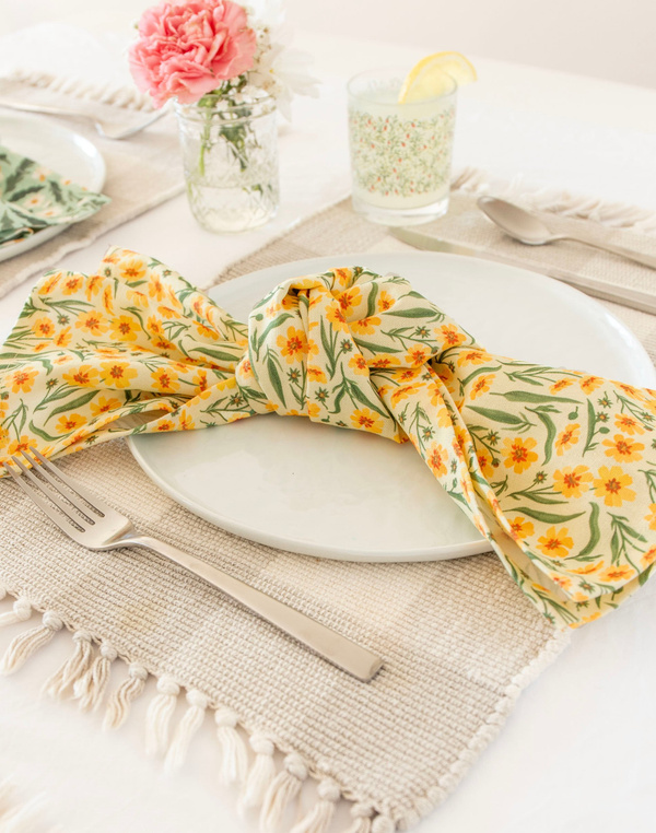 Goldenmane Floral Kitchen Towel, 4 of 5