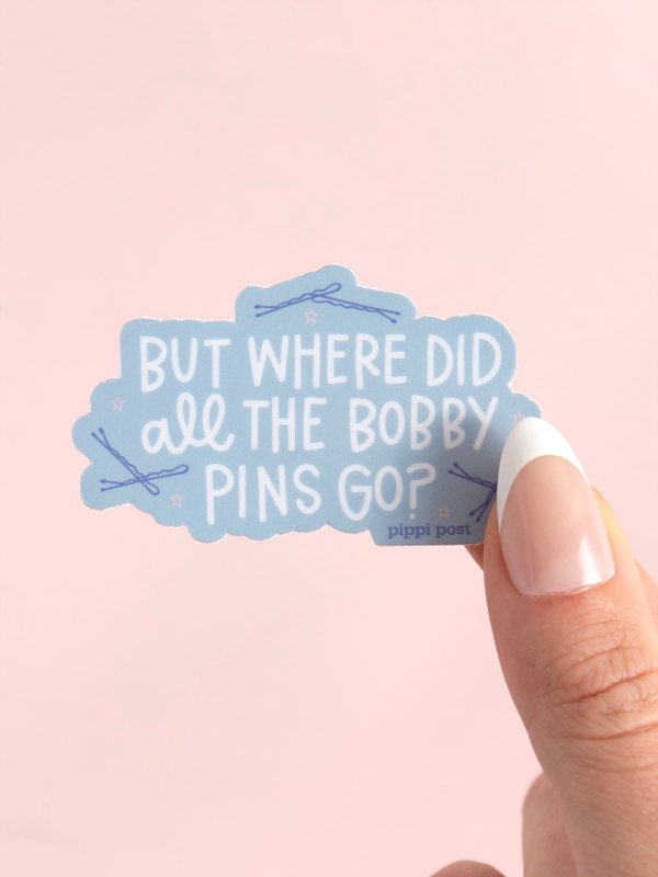 But Where Did All The Bobby Pins Go Dance Decal Sticker, 2 of 2