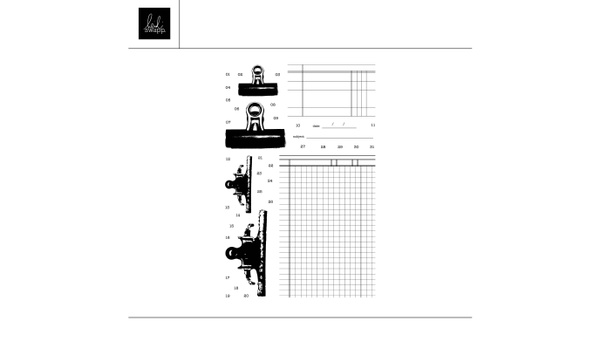 Digital 4×6 Clipboard Stamp Set, 1 of 1