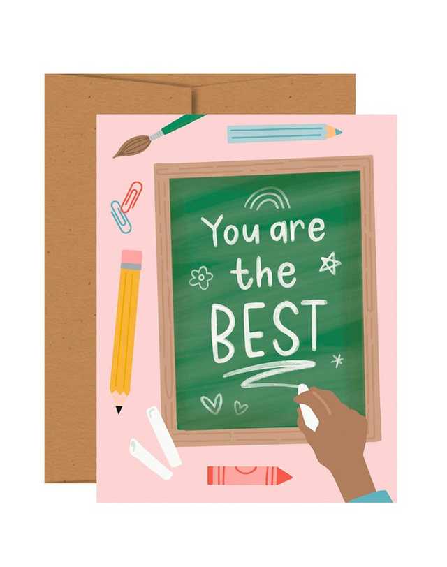 The Best Teacher Greeting Card, 1 of 1