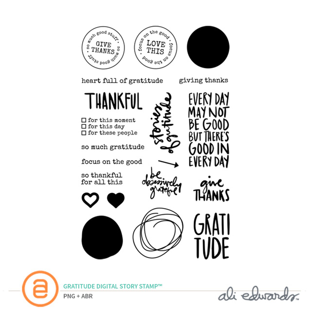 Gratitude Digital Story Stamp™, 1 of 1