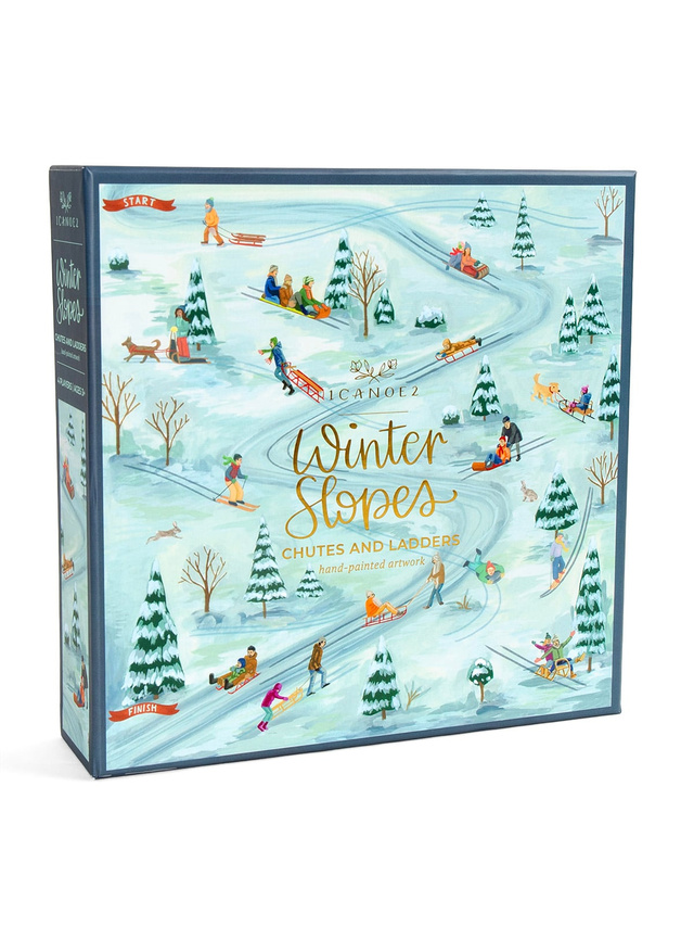 Winter Slopes Family Board Game – Snowy Climb & Slide, 1 of 7