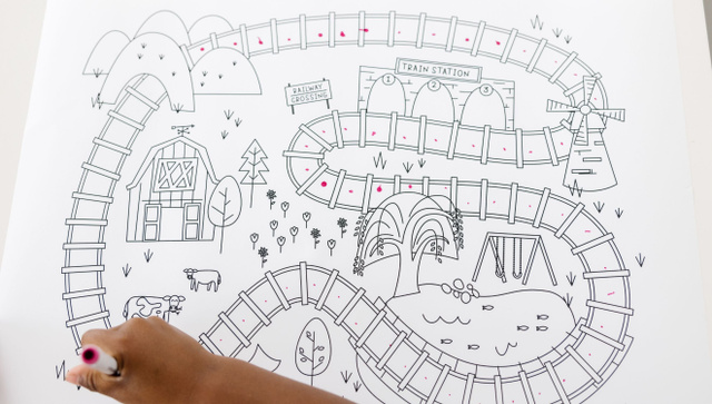 Train Printable Play Mats, 2 of 5