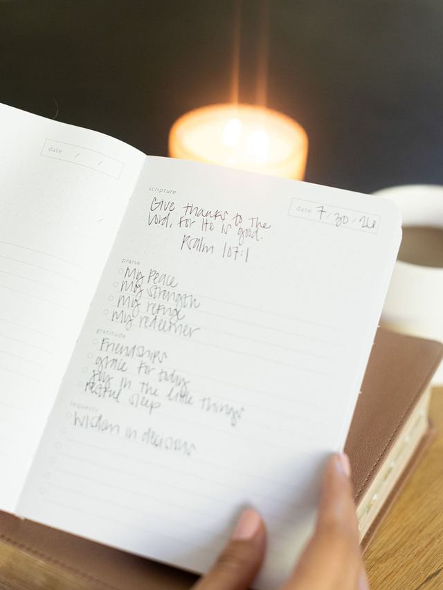 Dove Grey Guided Prayer & Reflection Journal, 6 of 8