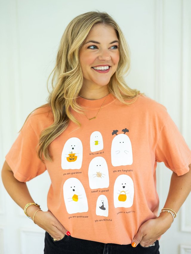 Ghost Affirmations Tee - Terra Cotta, 1 of 3