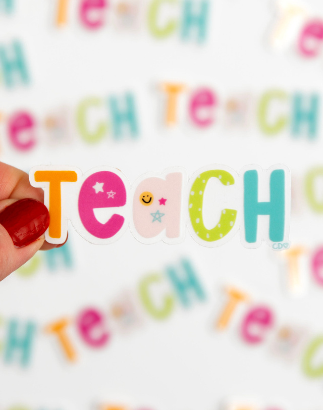 Teach Clear Decal Sticker, 1 of 3
