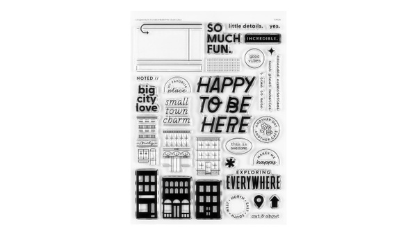 Stamp Set : 6×8 Happy To Be Here, 1 of 9