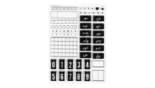 Stamp Set : 6×8 Monthly Planner, 1 of 5
