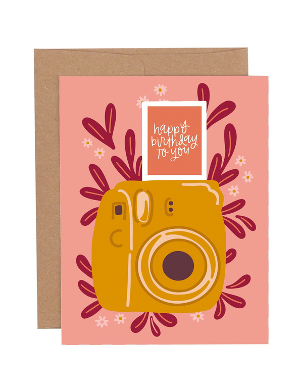 Happy Birthday Camera Greeting Card, 1 of 1