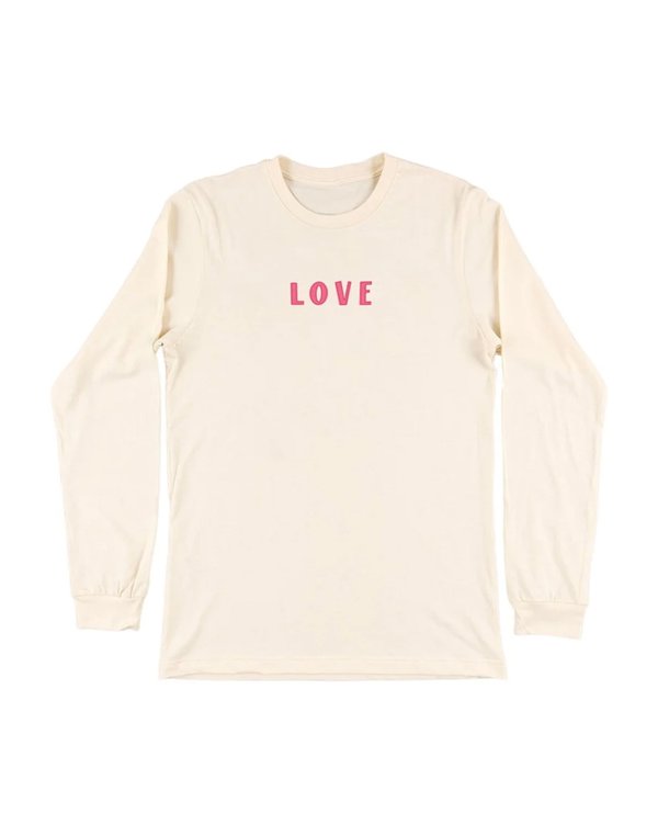 All You Need Is Love And Books Long-Sleeve Tee - Natural, 4 of 5