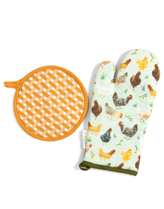Chickens Pot Holder Set, 1 of 2