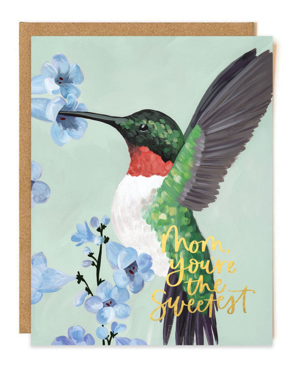 Mother's Day Hummingbird Greeting Card, 1 of 1