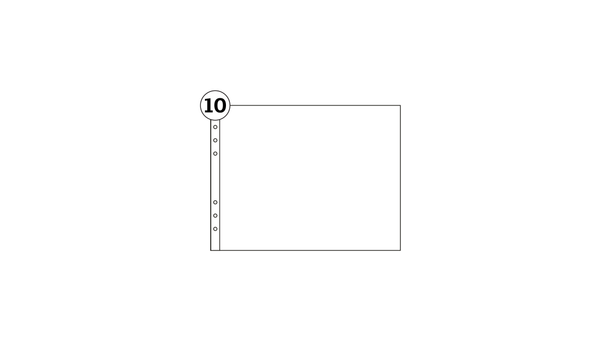 10×8 Single Sheet Page Protector Pack, 1 of 1