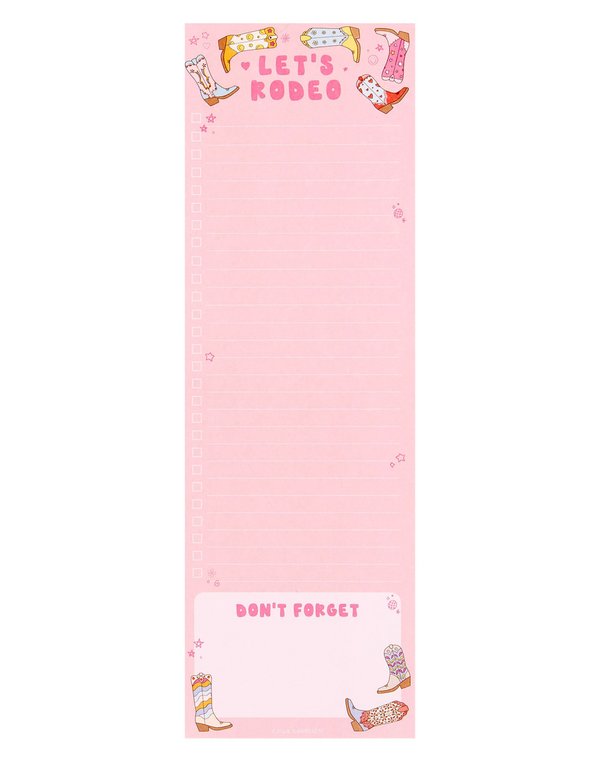 Let's Rodeo Western Notepad, 1 of 3