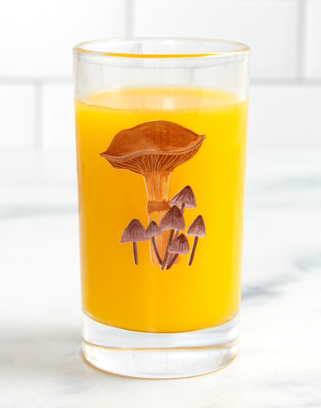 Brown Mushroom Mini Juice Glass, 1 of 2