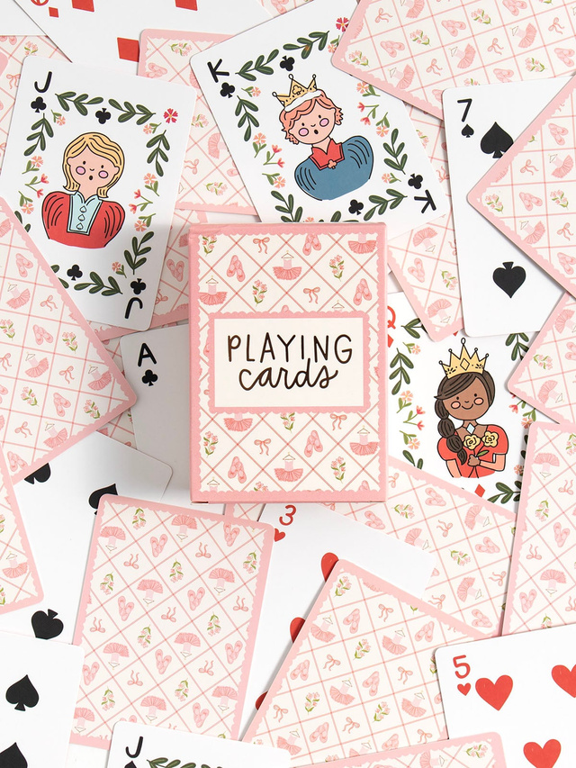 Ballet Florals & Bows - Deck of Playing Cards, 6 of 6
