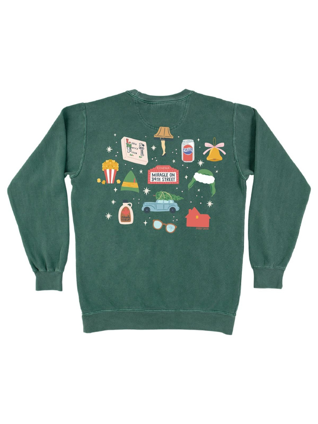 Christmas Movie Connoisseur Sweatshirt - Blue Spruce, 5 of 6