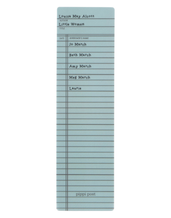 Little Women Library Check Out Transparent Bookmark, 4 of 4