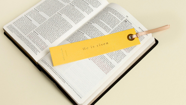 He Is Risen Scripture Bookmark, 2 of 3