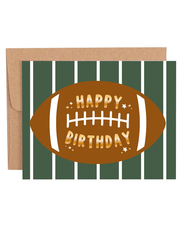 Happy Birthday Football Greeting Card, 1 of 1