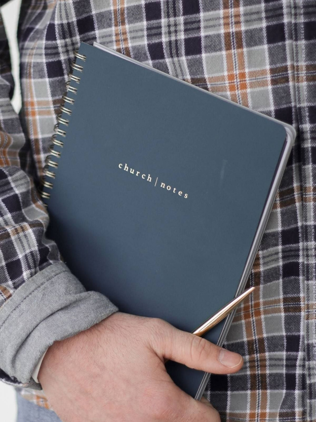 Navy Bible Study Spiral Notebook, 8 of 13