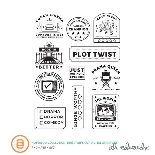 Director's Cut 6×8 Digital Stamp Set, 1 of 1