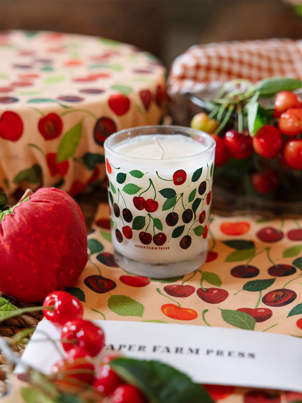 Cherry Grove Scented Soy Hand-Poured Candle, 1 of 6