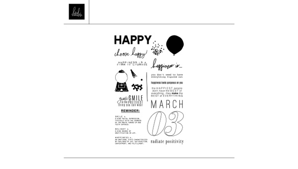 Digital 4×6 March Agenda Stamp Set, 1 of 1