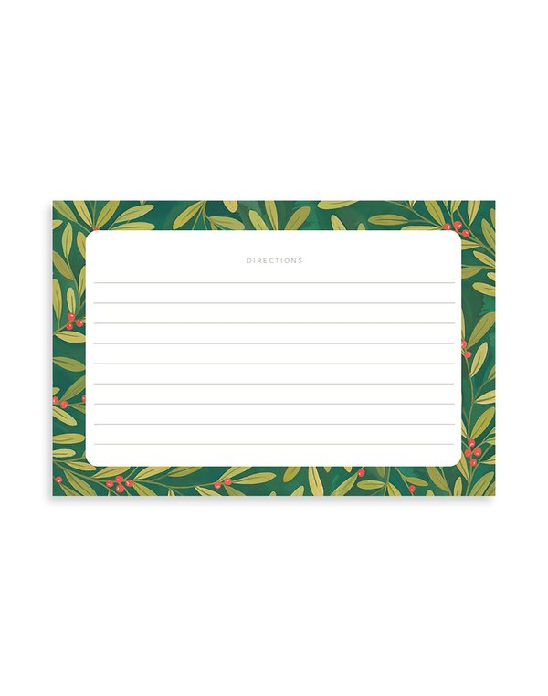 Holly Border Recipe Cards - Set of 15, 2 of 2