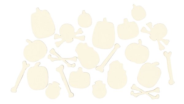 Hocus Pocus Chipboard Skulls & Pumpkins, 1 of 2