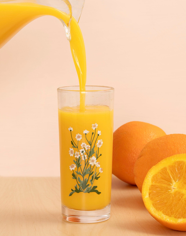 Montauk Daisy Tall Juice Glass, 1 of 2