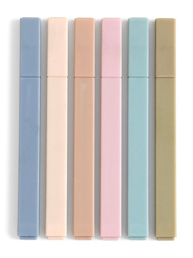 Muted Highlighter Set of 6 Colors, 2 of 4